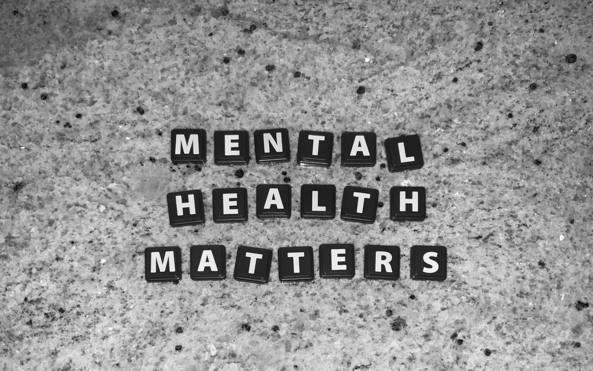 Graphic saying "Mental Health Matters"